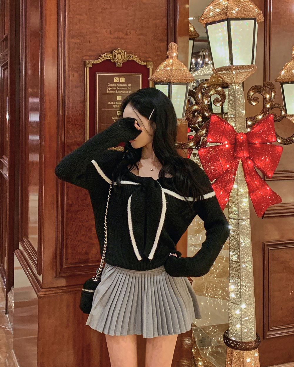 긴팔 티셔츠 모델 착용 이미지-S1L81