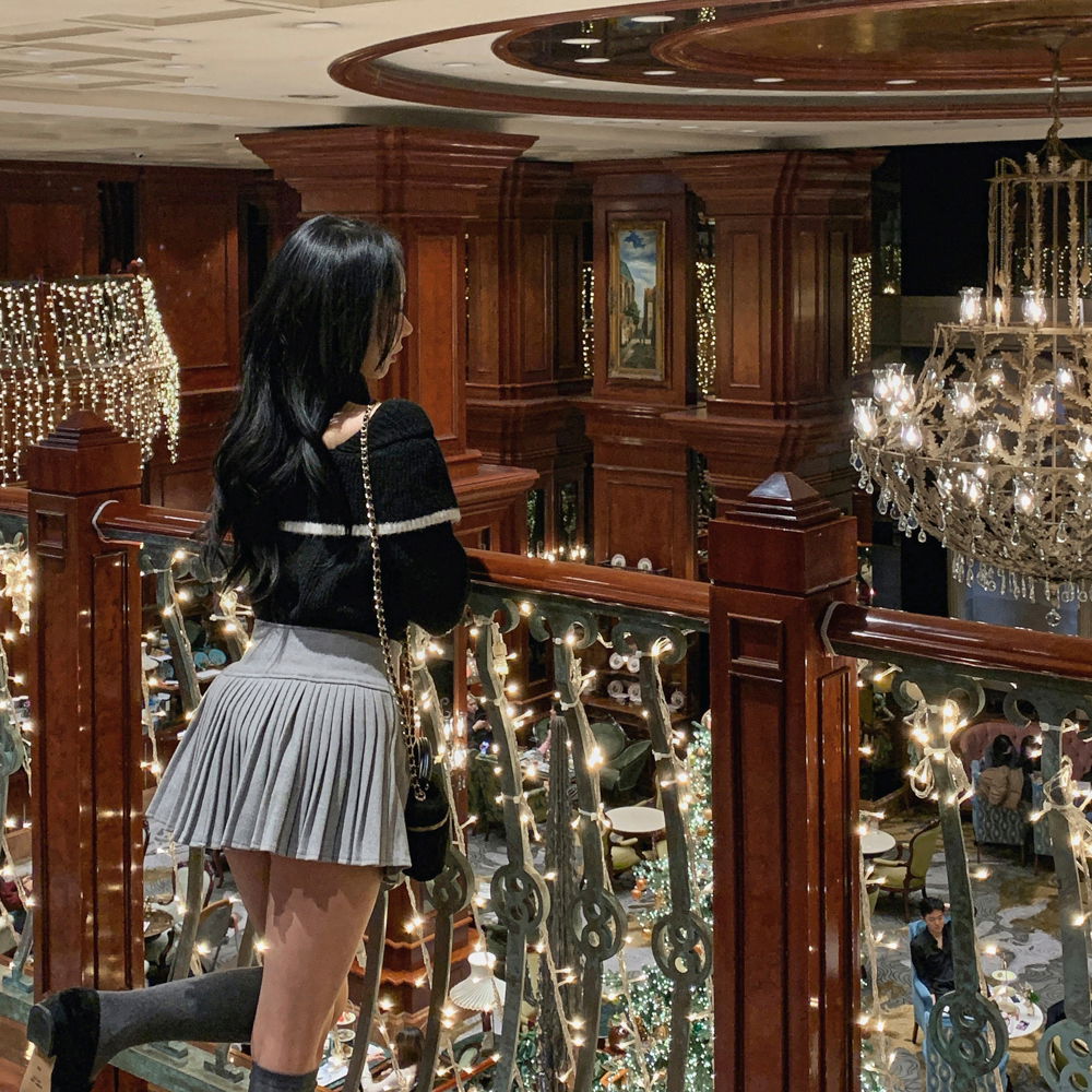 긴팔 티셔츠 모델 착용 이미지-S1L85