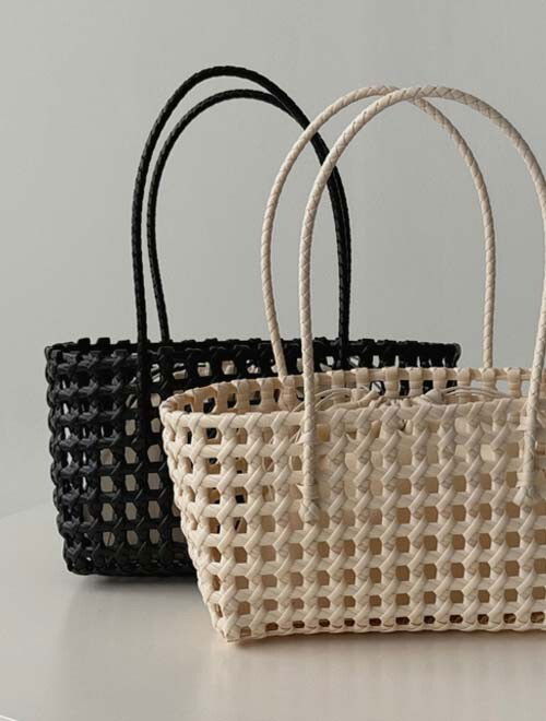 basket bag - pouch included/2 colors