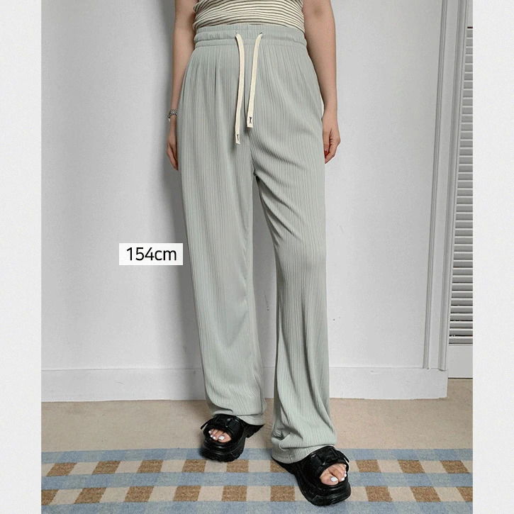 Charang X9 Banding Pleated Wide Pants 长裤