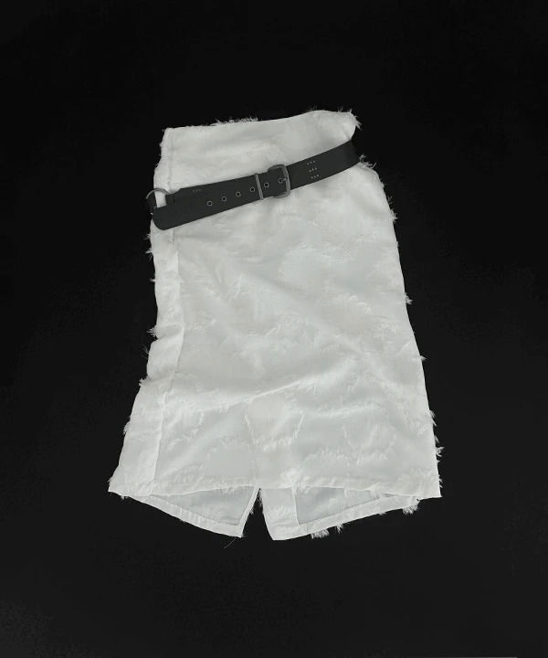 フェザーレイヤードバンディングレイヤードロングスカート