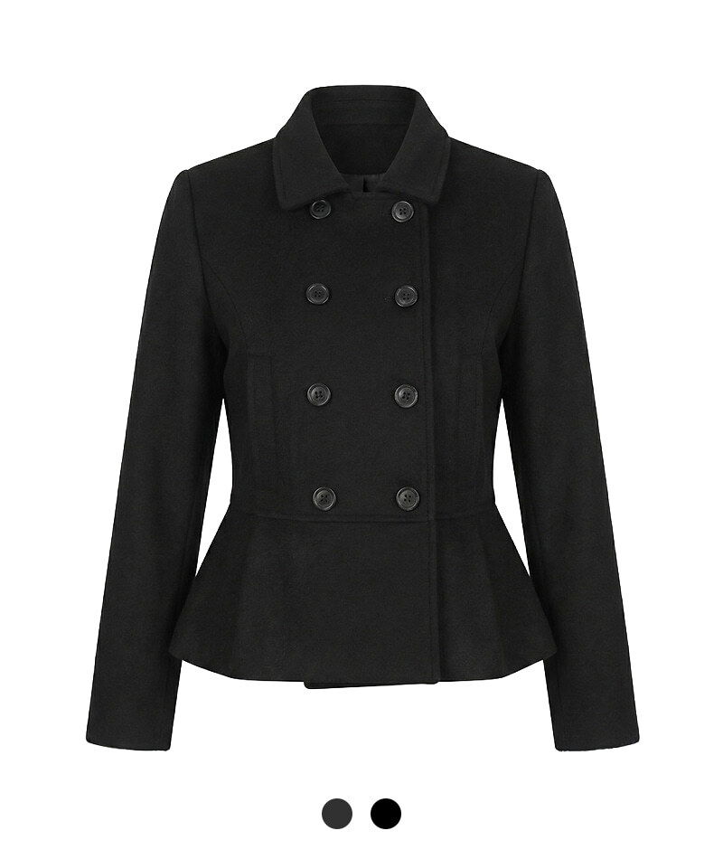 루나 페플럼 더블 코트