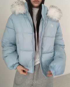 모넨 퍼 후드 패딩