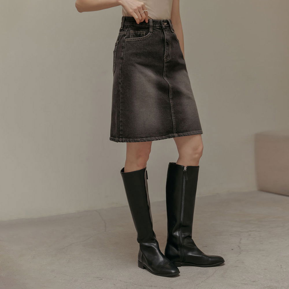 A字型牛仔迷你裙