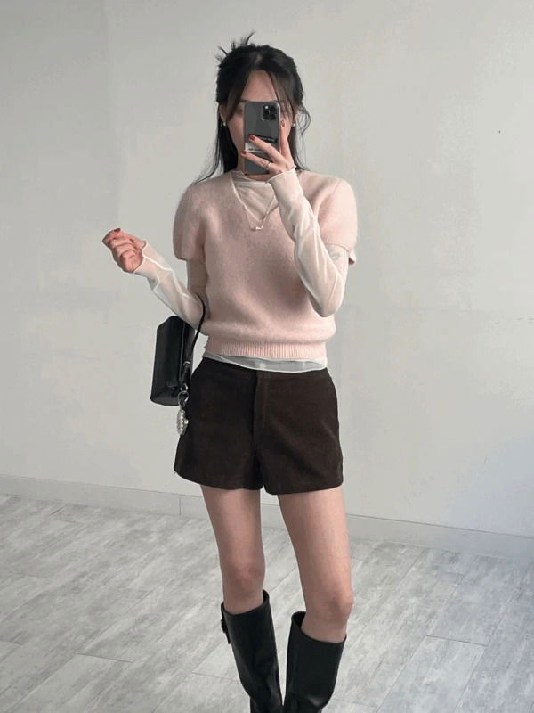 코듀로이 기모 숏 반바지 (3C)