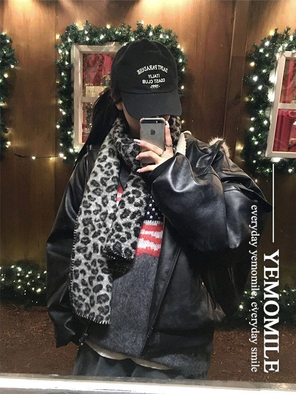 퍼즐 USA 라운드 울 니트