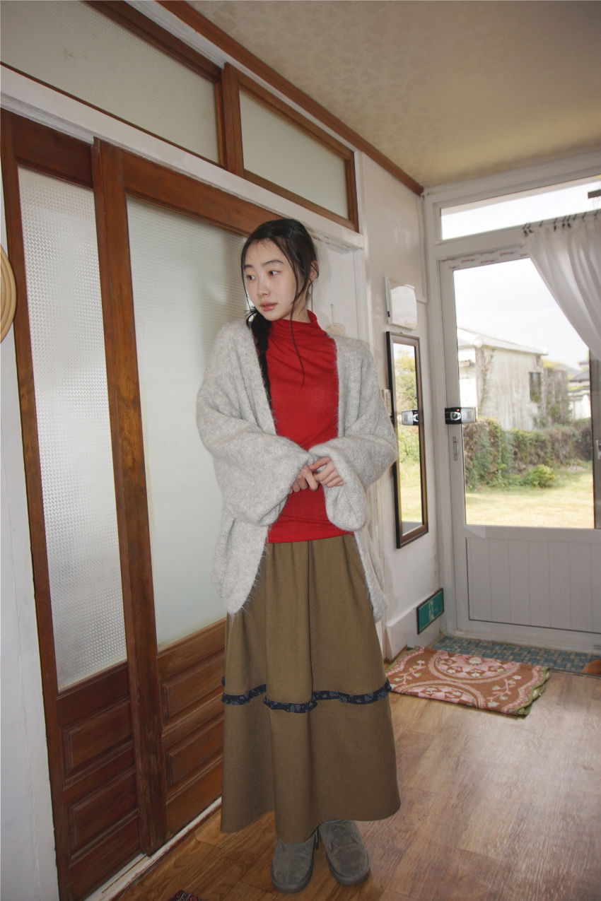 카디건 모델 착용 이미지-S1L38