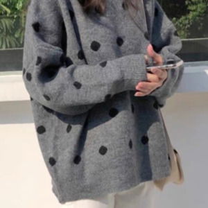 도트 라운드 니트