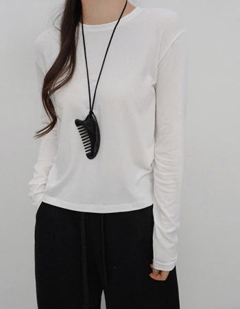 기모이너템2 무지라운드티셔츠