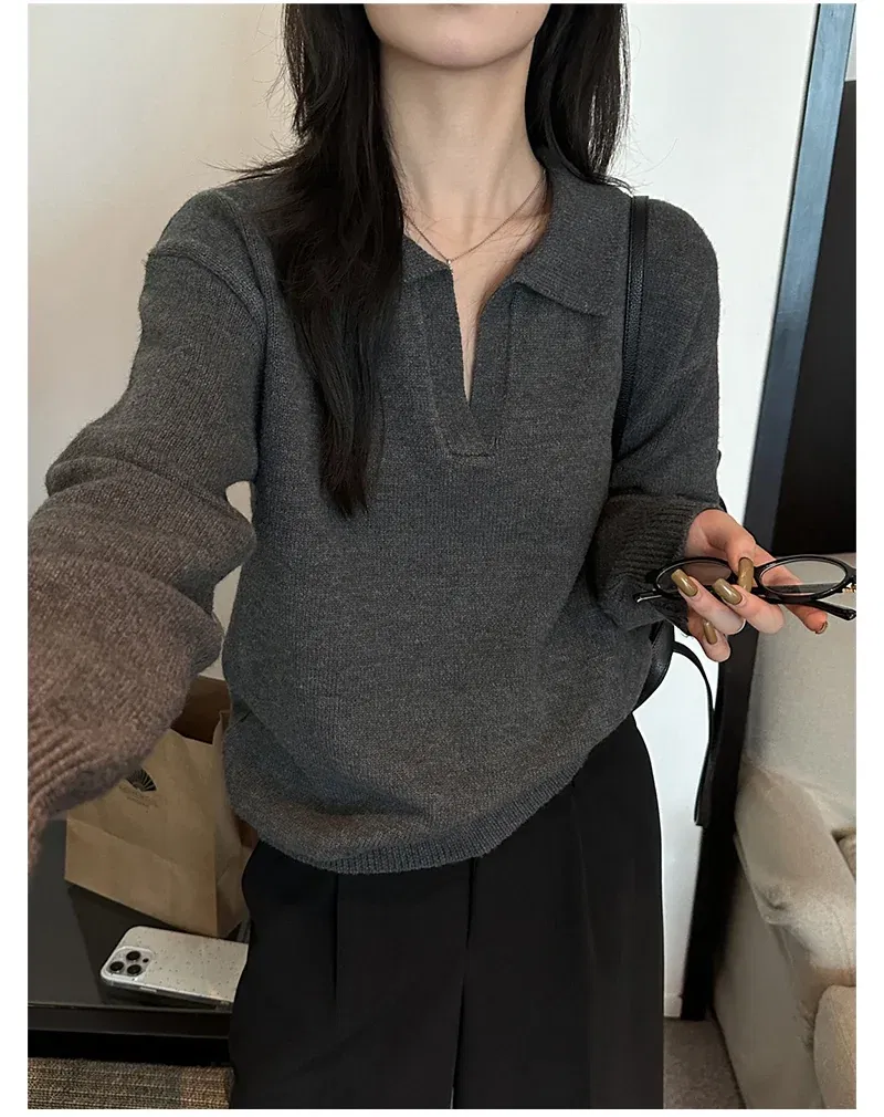 긴팔 티셔츠 모델 착용 이미지-S1L11