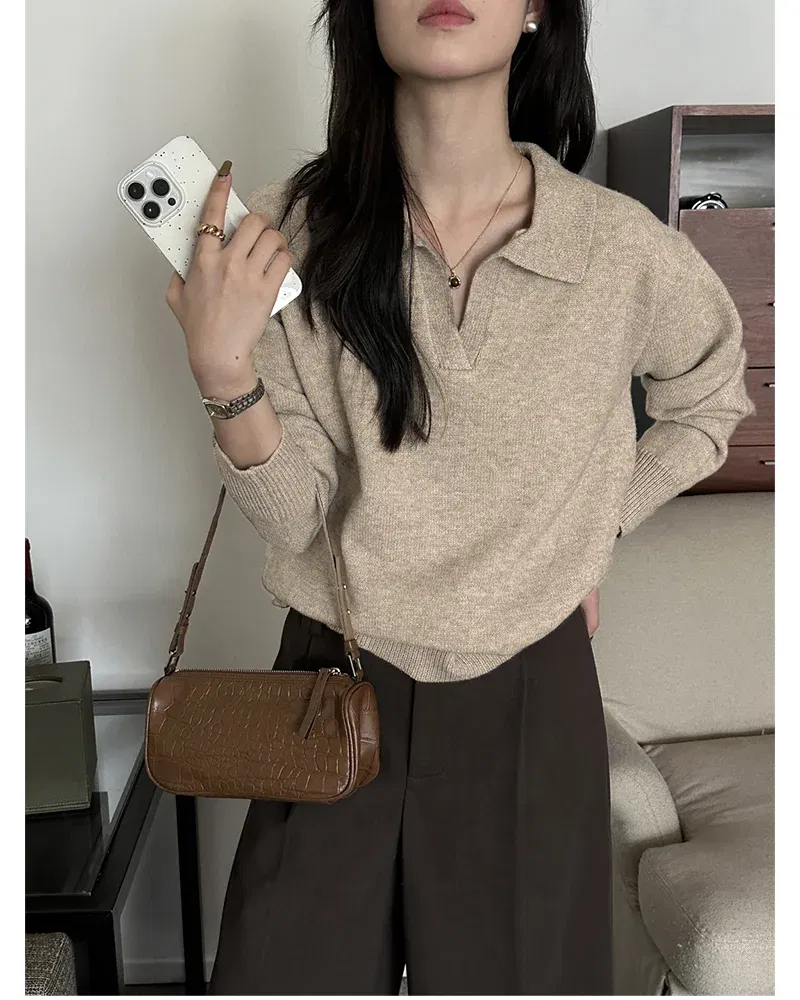 긴팔 티셔츠 모델 착용 이미지-S1L24