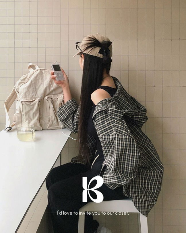 Farmer Overfit Hooded Check Shirt