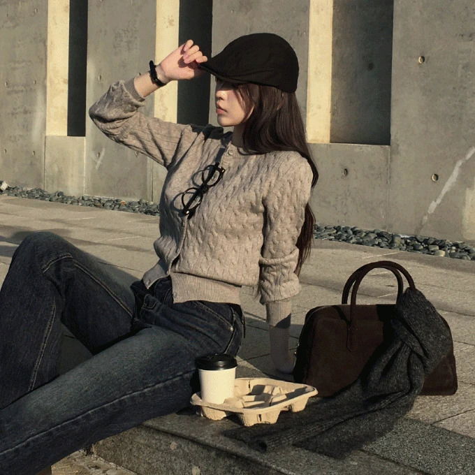 Shane Twisted Knitwear Cardigan - 7 colors 开襟衫