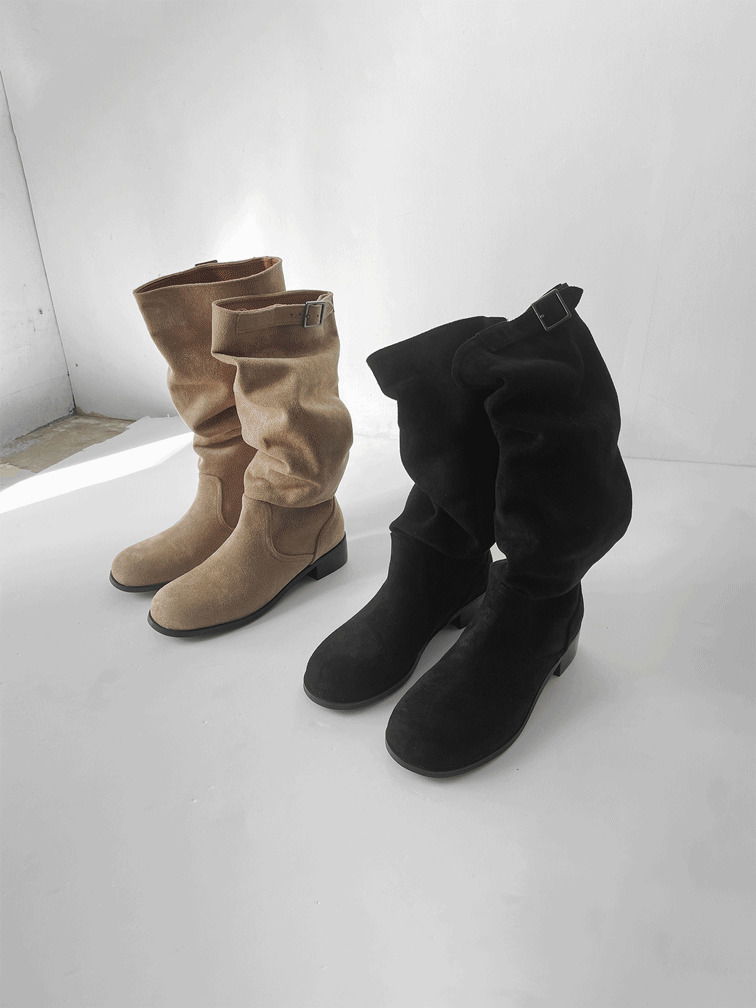 19 buckle half boots