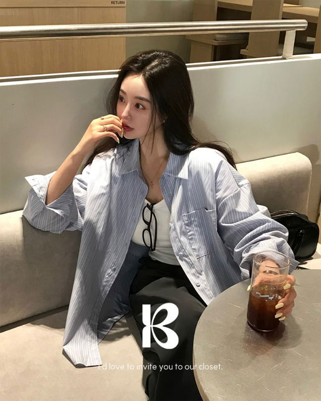 Alo Stripe Overfit Shirt