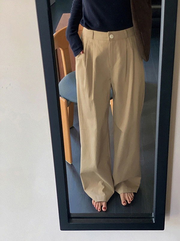 Coatree Cotton Pintuck Pants