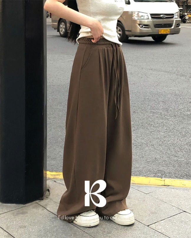 Air long pin tuck wide training pants