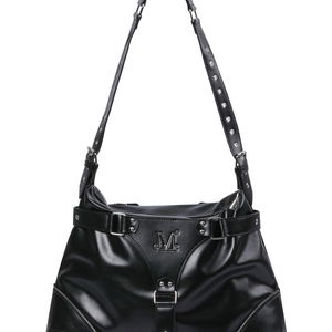 NIV ZIPPER POINT BELTED LEATHER SHOULDER BAG UNISEX 니브 지퍼 포인트 벨티드 레더 숄더백 남녀공용